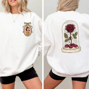 Belle Princess Sweatshirt, Girls Princess Sweater, Disneyland Shirt, Girl Disney Trip 2025, Beauty And The Beast DisneyHoodie, Beauty Belle