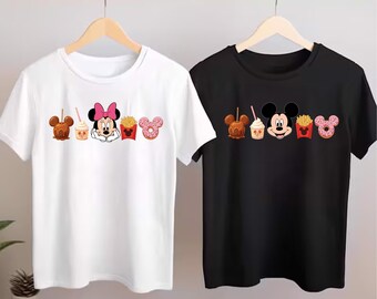 Disney Snacks Mickey-Minnie Shirt, Disney Trip Shirts, Cute Disney For The Snacks Shirt With Fun Icons, Disneyworld Vacation Shirt
