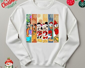 Mickey and Friends Christmas Sweatshirt, Disneyland Christmas Hoodie, Disneyland Sweater, Christmas Family Hoodie, Christmas Gift Sweatshirt