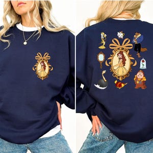 Beauty And The Beast Sweatshirt, Belle Disney Sweater, Disneyland  Princess Belle Hoodie, Princess Gift, Belle Beauty Hoodies