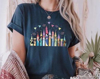Disney Princess Castle Shirt, Disney Vacation Shirt, Disney Princesses Squad Tees, Disney Girl Trip shirt, Princess Birthday Shirt