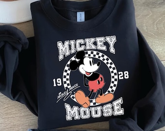 Sweat-shirt Mickey Est 1928, sweat à capuche Mickey, pull Mickey Mouse, sweat à capuche Mickey Mouse, sweat-shirt Mickey mignon, cadeau Mickey Mouse, cadeau Mickey
