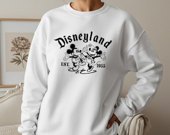 Disneyland Est. 1955 Sweatshirt, Disneyland Family Hoodie, Disneyland Sweatshirt, Mickey And Friends Sweat, Disney Trip Sweater, Micky Sweat