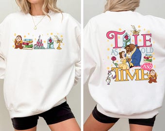 Disney Tale As Old To Time Sweatshirt, Disney Belle Beauty And The Beast Hoodie, Beauty Belle Sweater, Disney Princess Sweat, Princess Belle