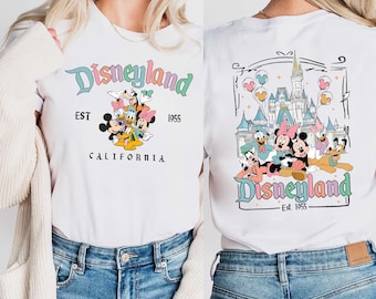 T-shirt Disneyland Californie, Disneyland Est. T-shirt 1955, chemise Disneyland, chemise Mickey et ses amis, chemise voyage Magic Kingdom, t-shirt assorti