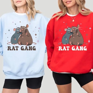 Ratatouille Remy And Emile Rat Gang Sweatshirts, Anyone Can Cook Family Shirt, Disney World Hoodie Gift Hoodie, Ratatouille Youth Sweatshirt image 1