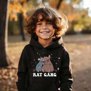 Ratatouille Remy And Emile Rat Gang Sweatshirts, Anyone Can Cook Family Shirt, Disney World Hoodie Gift Hoodie, Ratatouille Youth Sweatshirt image 4