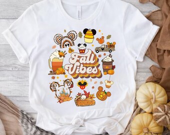 Fall Vibes Shirt, Mickey Mouse Shirt, Disney Trip Shirt, Disneyland Shirt, Disney Family Trip Shirts, Disney Vacation Tee, Fall Season Shirt