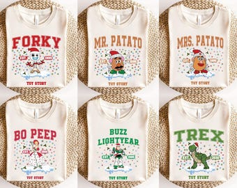 Disney Toy Story Christmas Sweatshirts, Toy Story Xmas Youth Shirt, Custom Family Matching Sweatshirt, Disney Vacation, Disney Group Hoodies