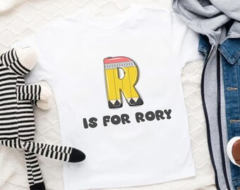 Custom First Day of Preschool T-shirt, Back to School Shirt, Kindergarten Tee, School Shirt, Personalized Kids Shirt, Custom Alphabet Shirt