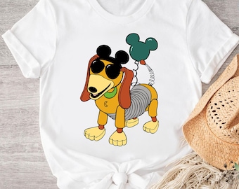 Slinky Dog Shirt, Toy Story Shirt, Disney Characters Shirt, Mickey Ears Slinky Dog Shirt, Slinky Dog Lover Gift, Dog Lover Family T-Shirt
