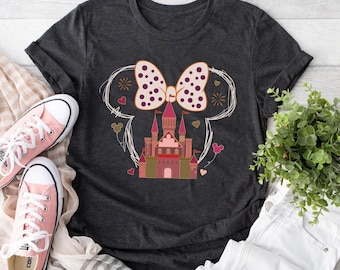 Disney Minnie Mouse Castle T-shirt, Magic Kingdom Girl Trip Shirt, Disneyland Shirt, Magical Kingdom Tee, Gift Disney Shirt For Girlfriend