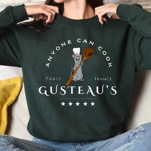 Disney Ratatouille Sweatshirt, Anyone Can Cook Hoodie, Chef Rat Sweat, Ratatouille Sweater, Funny Cook Sweat, Little Chef Remy Sweat, France