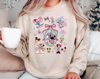 Disney Besties Trip Sweatshirt, Minnie and Daisy Duck Best Friends Hoodie, Magic Kingdom Sweater, Minnie Bow Tee,Disneyland Girls Sweatshirt