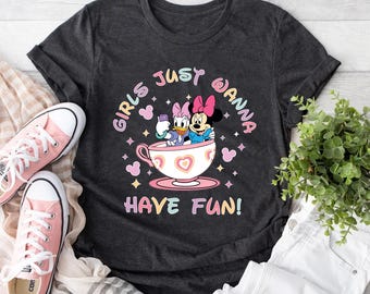 Disney Minnie And Daisy Besties Summer T-shirt, Girls Just Wanna Have Fun Shirt, Disney Besties Shirt, Disneyworld Shirt, Disney Summer Tee