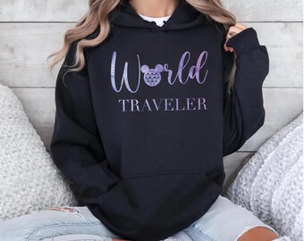 World Traveler Shirts, Disney World Traveler Shirt, Epcot Sweatshirt, World Traveler Family Trip T-Shirt, Disney Trip T-Shirts, Epcot Hoodie