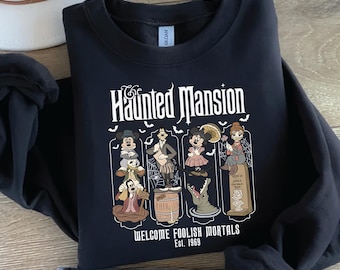 Halloween Mickey Sweater, Haunted Mansion Disneyland Hoodie, Trendy Halloween Sweat, Halloween Cute Women Sweatshirt, Halloween Gift Sweat
