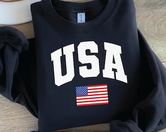 USA Flag Sweatshirt, 4th of July Sweater, American Flag Hoodie , Patriotic Hoodie,4th of July Tee, Patriotic Gift, Independence Day Sweater