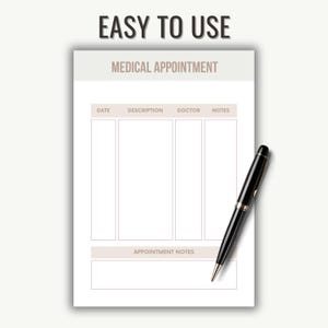Medical Planner Printable Healthcare Journal for Illness Medical ...