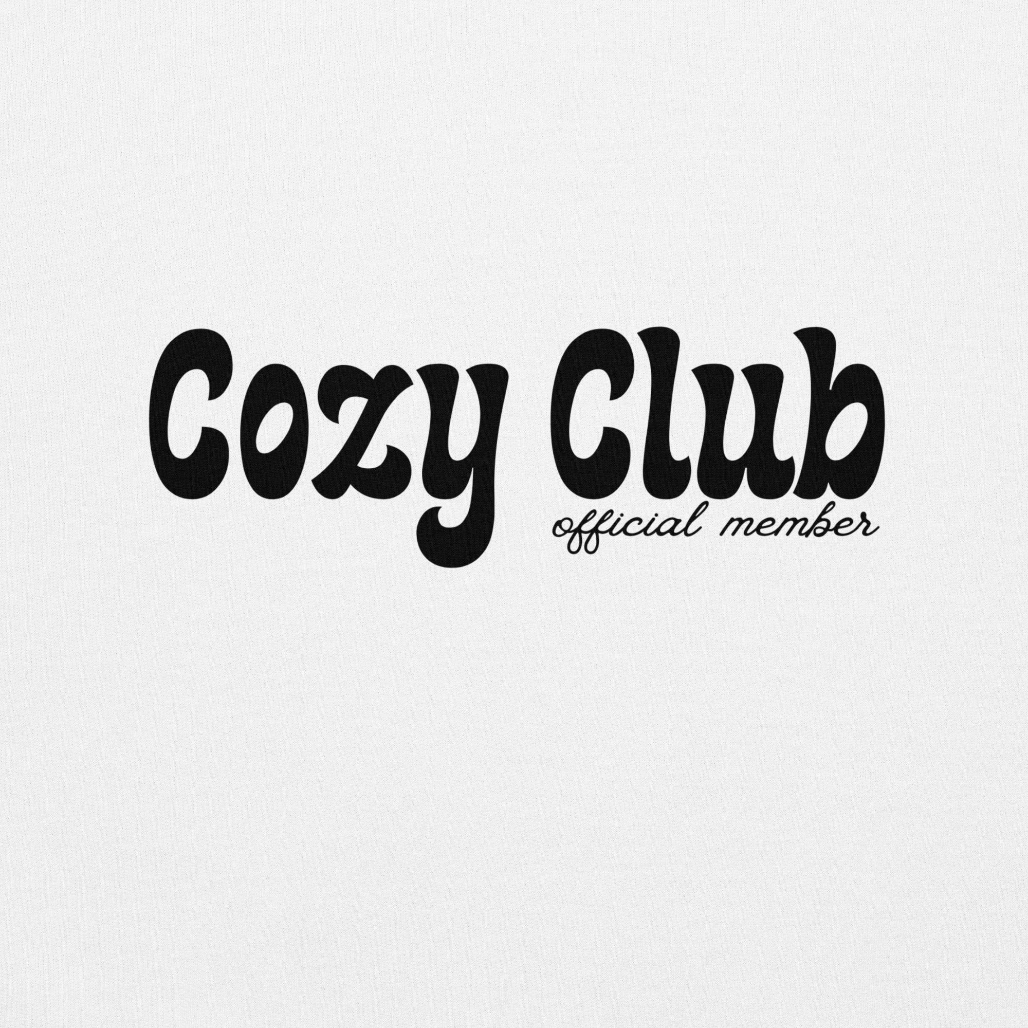 Cozy Club Hoodie Cute Aesthetic Cozy Outfit for Comfort Lovers Etsy