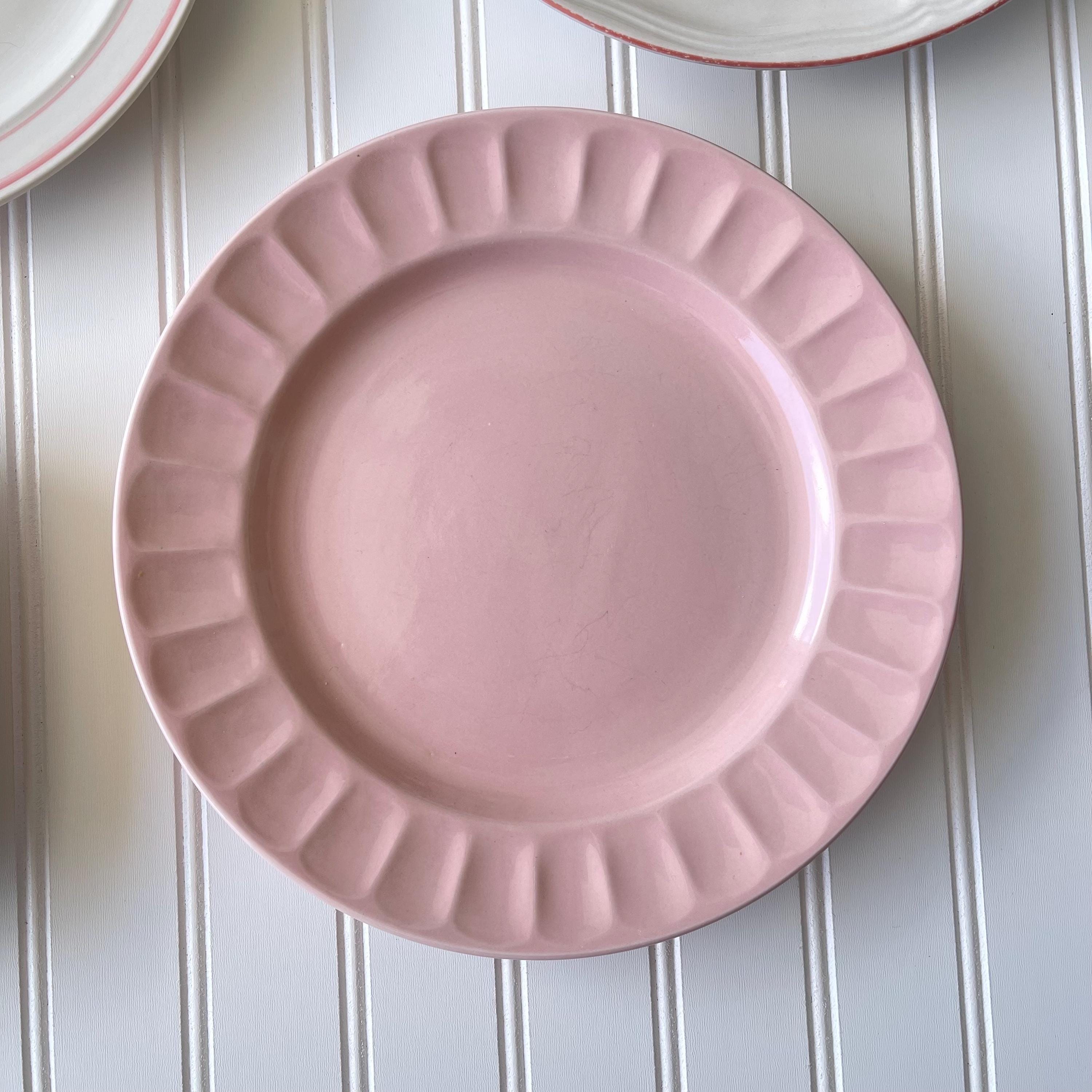 Vintage Floral Plate Set | Pink Cottagecore Dishes | Mismatched Rose ...
