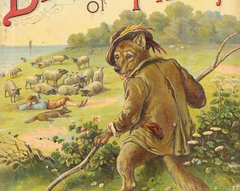 ラ・フォンテーヌ寓話（1890年） – ギュスターヴ・ドレ作 – 希少な