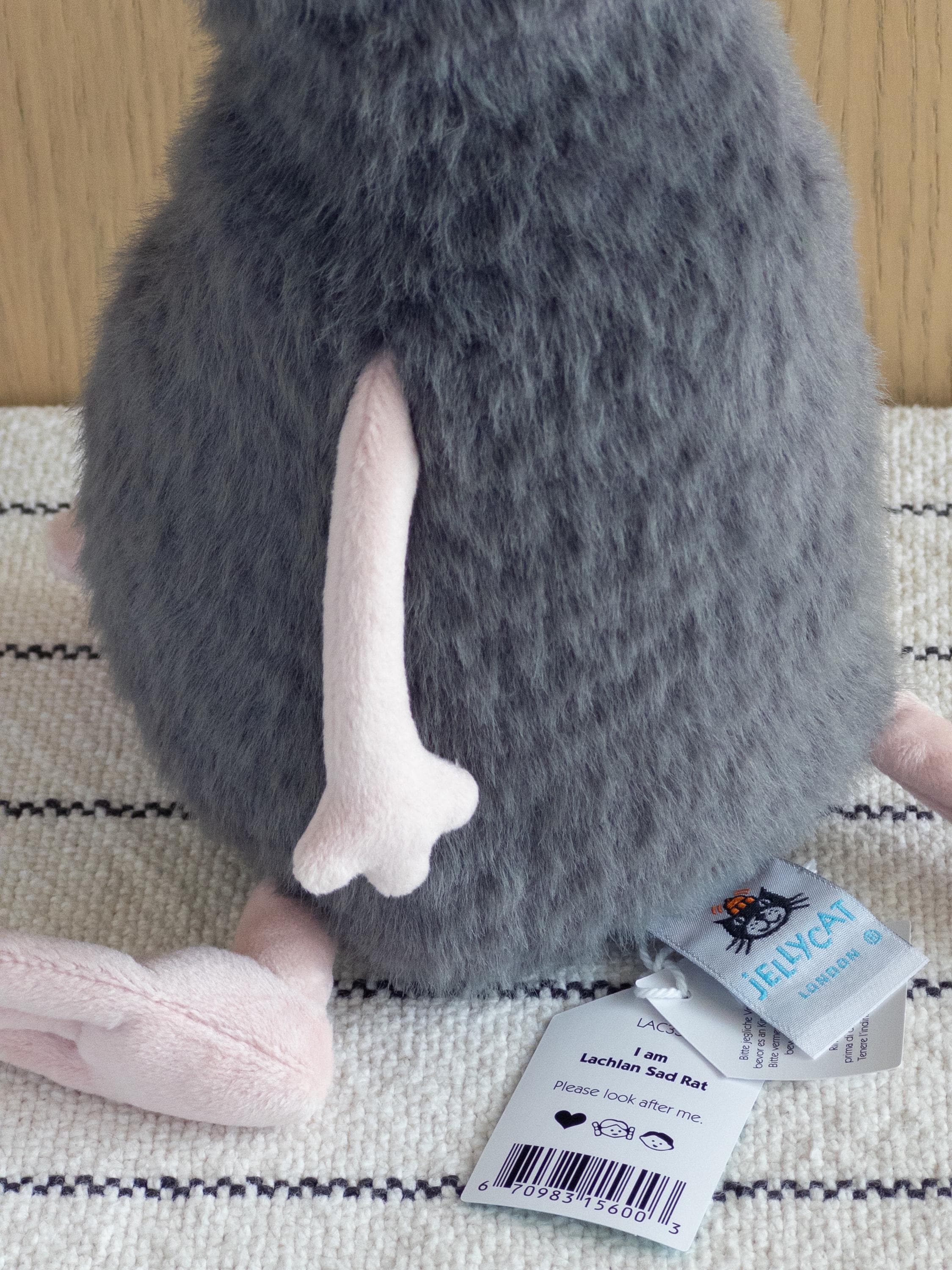 Jellycat Lachlan Sad Rat - Brand New With Tags - VHTF - Etsy