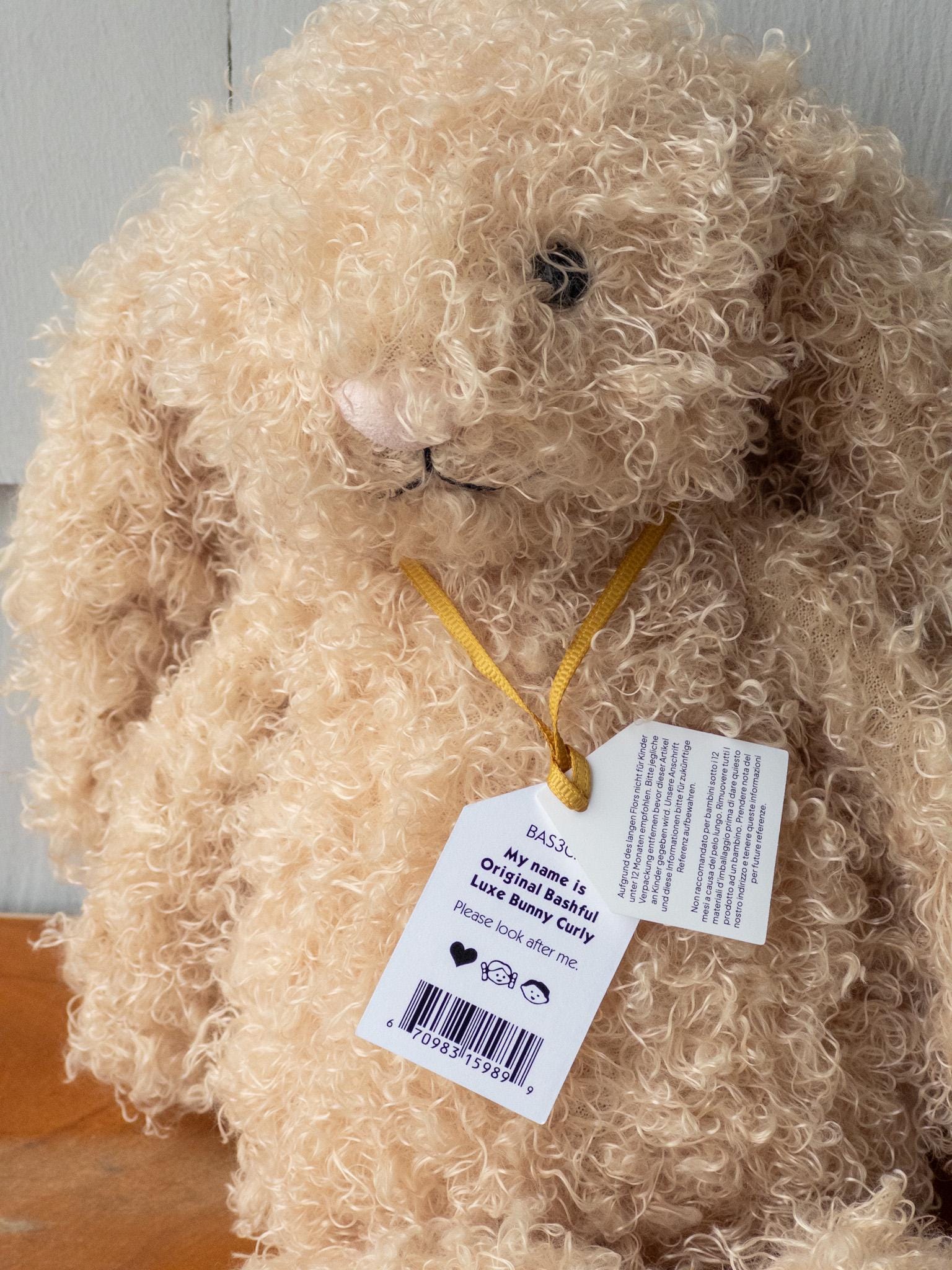 ジェリーキャット Bashful Luxe Bunny Curly Bashful Luxe Bunny Curly - Official Jellycat