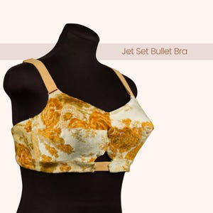Jet Set Bullet Bra Pattern | Full Bust Bra Pattern | Retro Bra Pattern