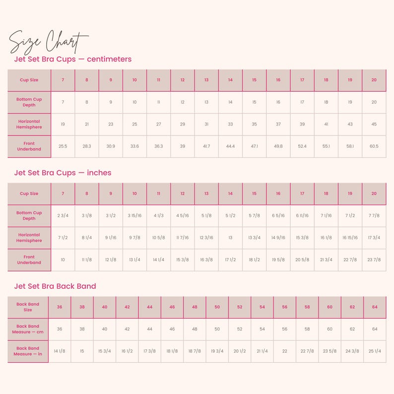 Size 36 Jet Set Natural Bra Pattern | Full Bust Bra Pattern | Bullet Bra ...