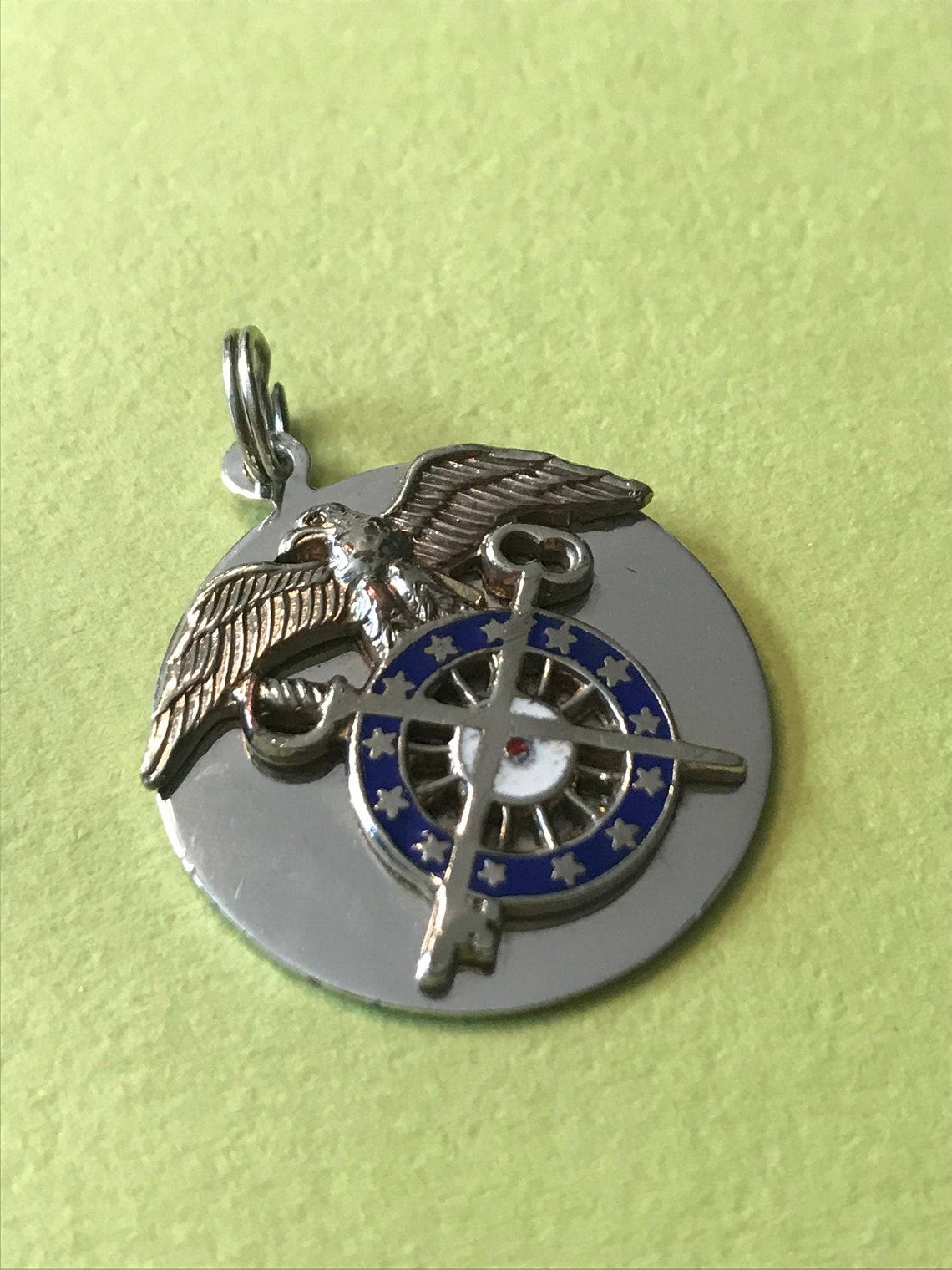 Quartermaster Corps Crossed Sword and Key Pendant/charm Eagle - Etsy