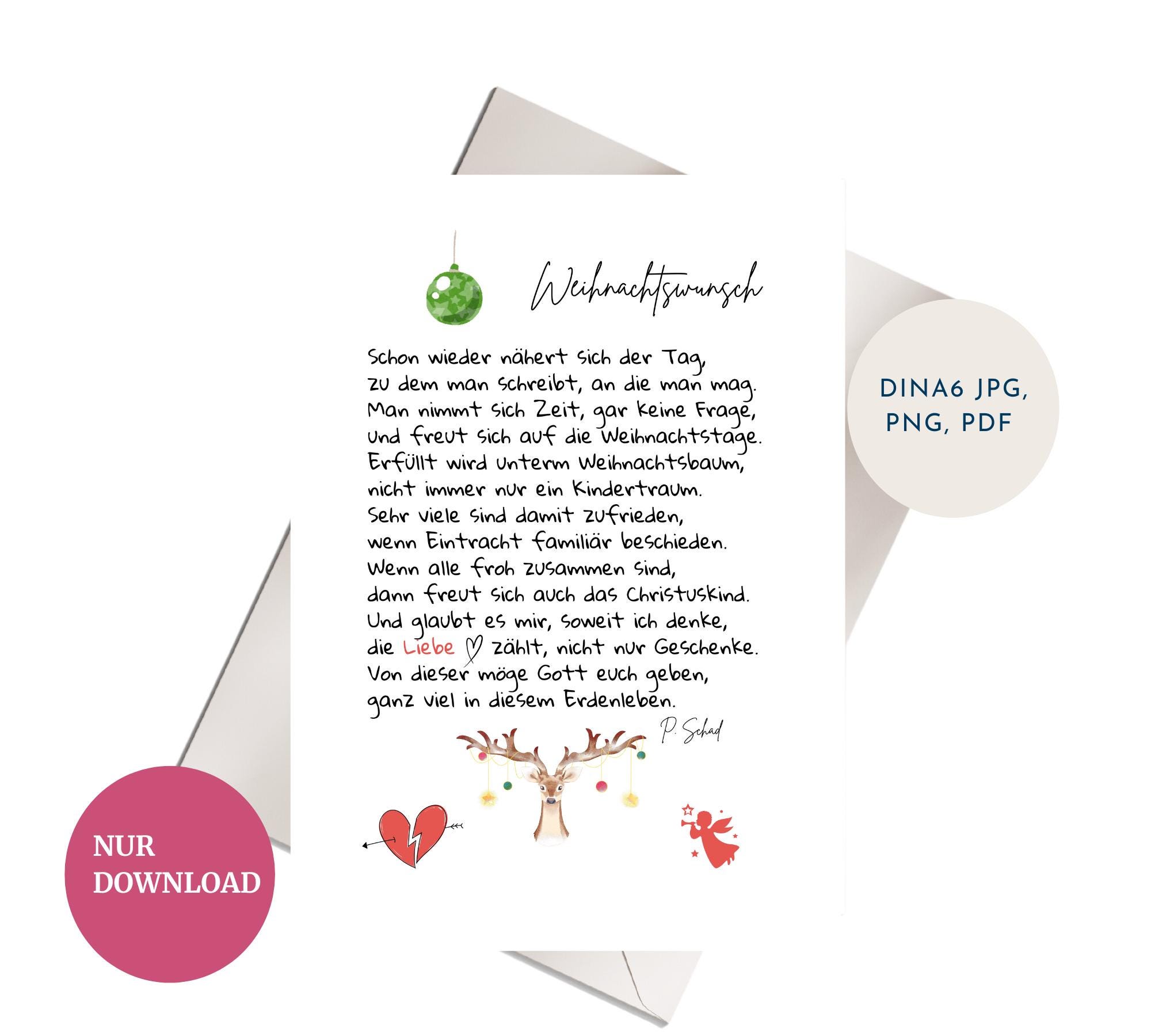 Christliches gedicht - Etsy Österreich, image size:2000x1800