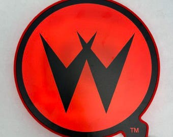 ウィリアムズ ウィングドWロゴ レッドピンサイン 特大