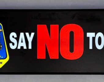 警察バンパーステッカー ピンサイン 特大