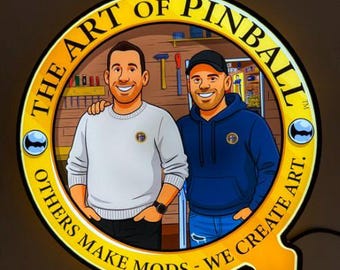 ピンボールの芸術ロゴ（新商品）ピンサイン特大