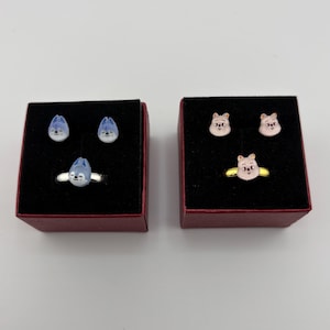 SKZOO Ring und Ohrringe, Stray Kids Schmuck