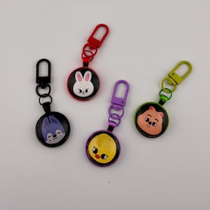 SKZOO glass bubble keychain