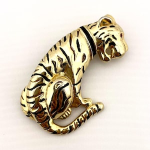 Vintage Tiger Brooch