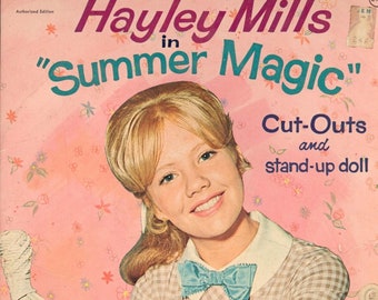 PDF Hayley Mills Summer Magic Paper Doll - Download and print on white cardstock at home. 8.5" x11"