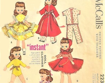 Cartamodello vintage per abiti Betsy McCall da 8 pollici in formato PDF - Scarica e stampa a casa 2239