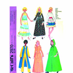 PDF Dawn Doll 6.5&quot; Clothes Pattern Also Heather Rockflower, Others - Download & Print at home