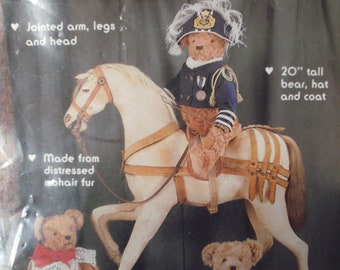 Pattern 20" Bear "Napolean" Jointed Head & Limbs #157 UNCUT