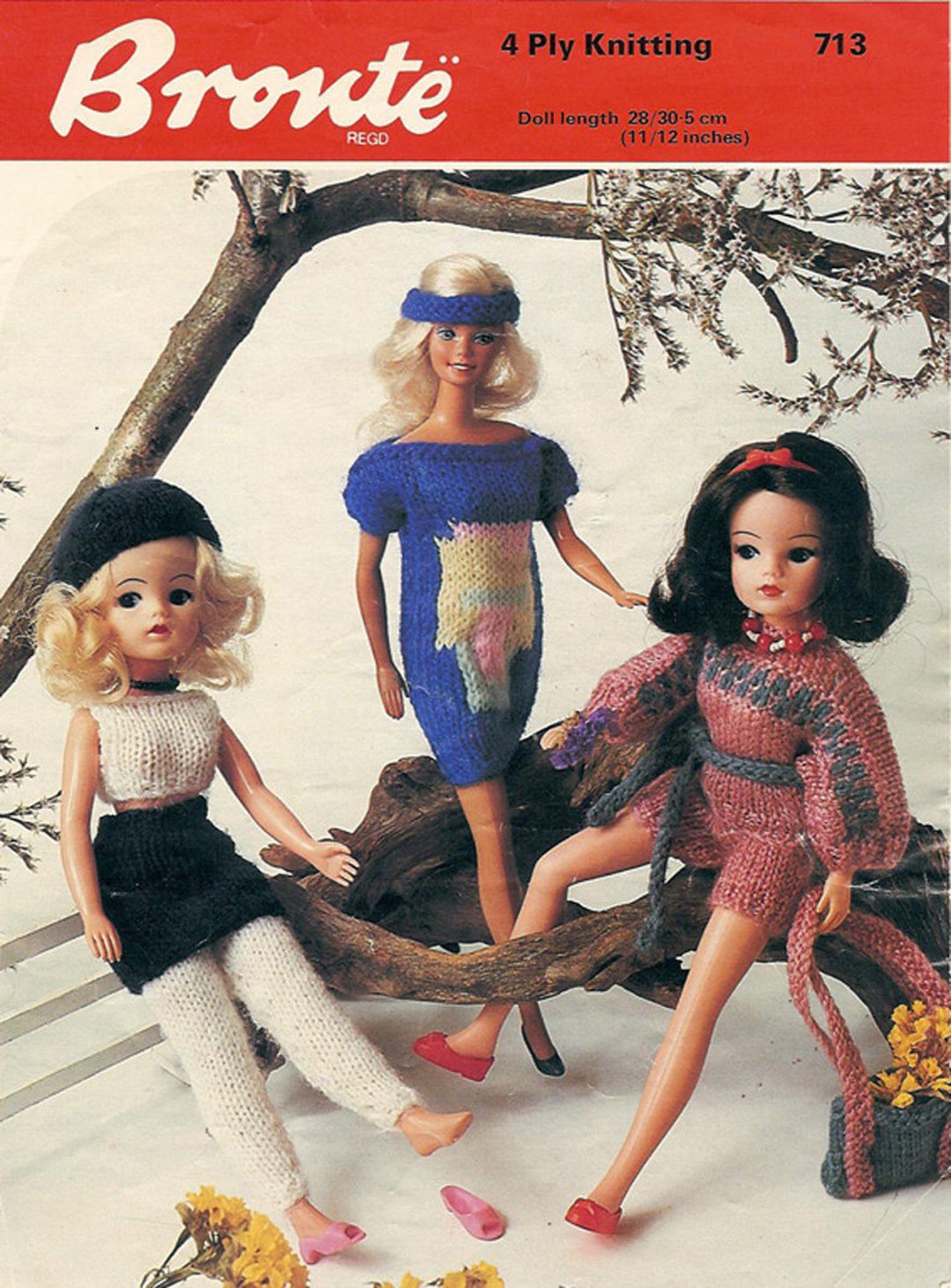 PDF Knitting Pattern Sindy, Tammy, Fall Clothes for 12 Inch Fashion ...