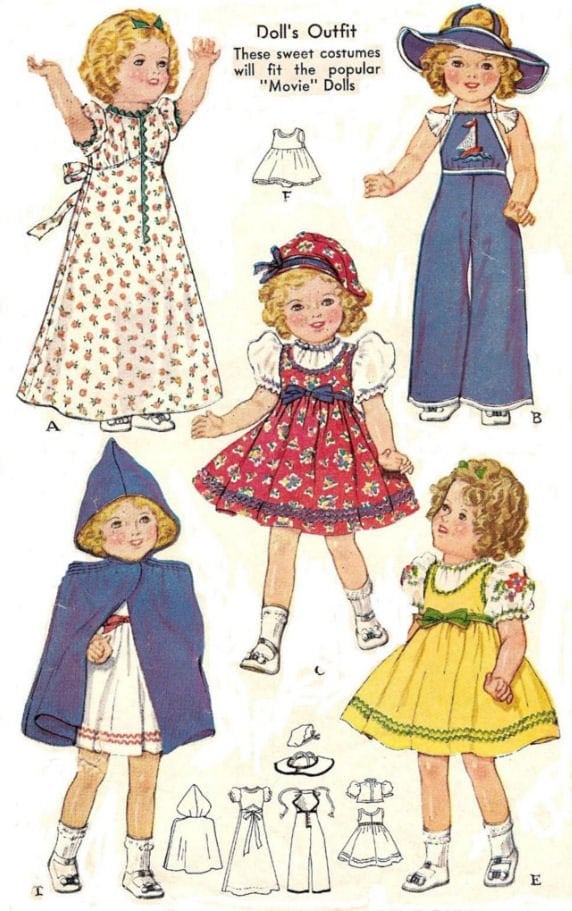 PDF pattern for 12 Composition dolls Such as Shirley Temple Others 450 PDF pattern for 12 Composition dolls Such as Shirley Temple Others 450