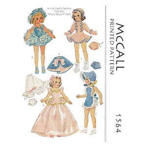 PDF 14&quot; Puppenkleidung für Mary Hoyer, Madam Alexander, Vintage 1950s Dolls - Download & Print at Home #1564