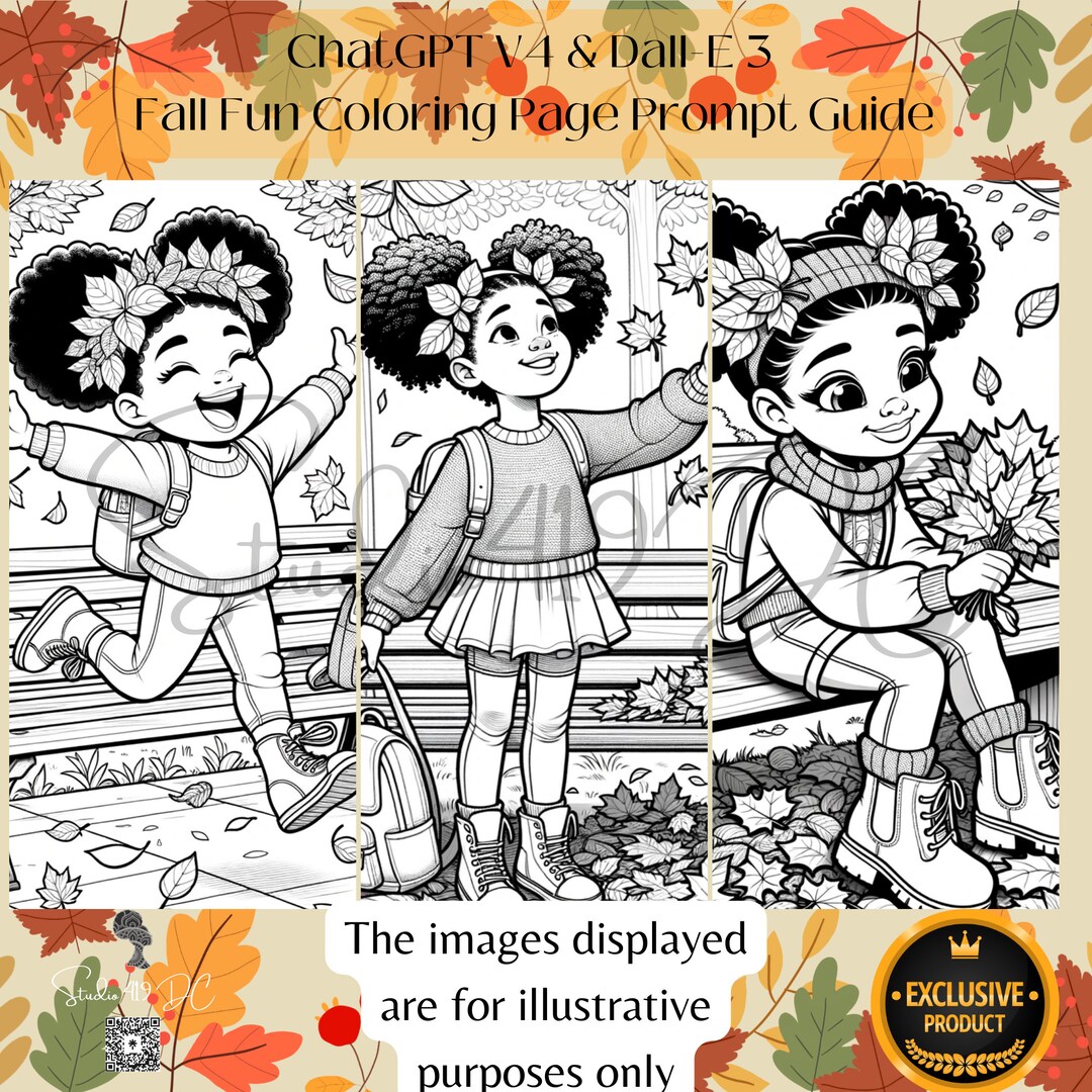 Chatgpt Dall E 3 Fall Fun Coloring Pages Prompt Guide Etsy New Zealand Chatgpt Dall E 3 Fall Fun Coloring Pages Prompt Guide Etsy New Zealand