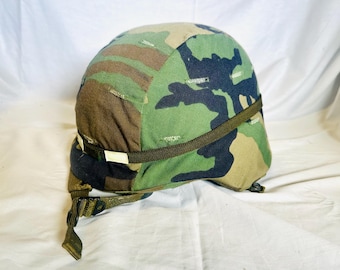 本物のアメリカ海兵隊 PASGT ヘルメットカバー ウッドランド M81 BDU