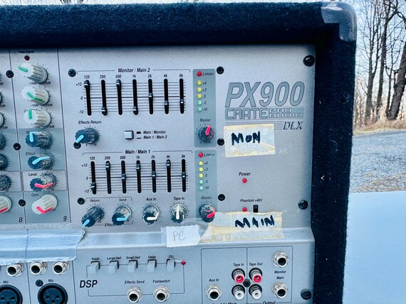 CRATE PX900 DLX Pro Audio Equipment Powered Mixer 9 Channel Dual