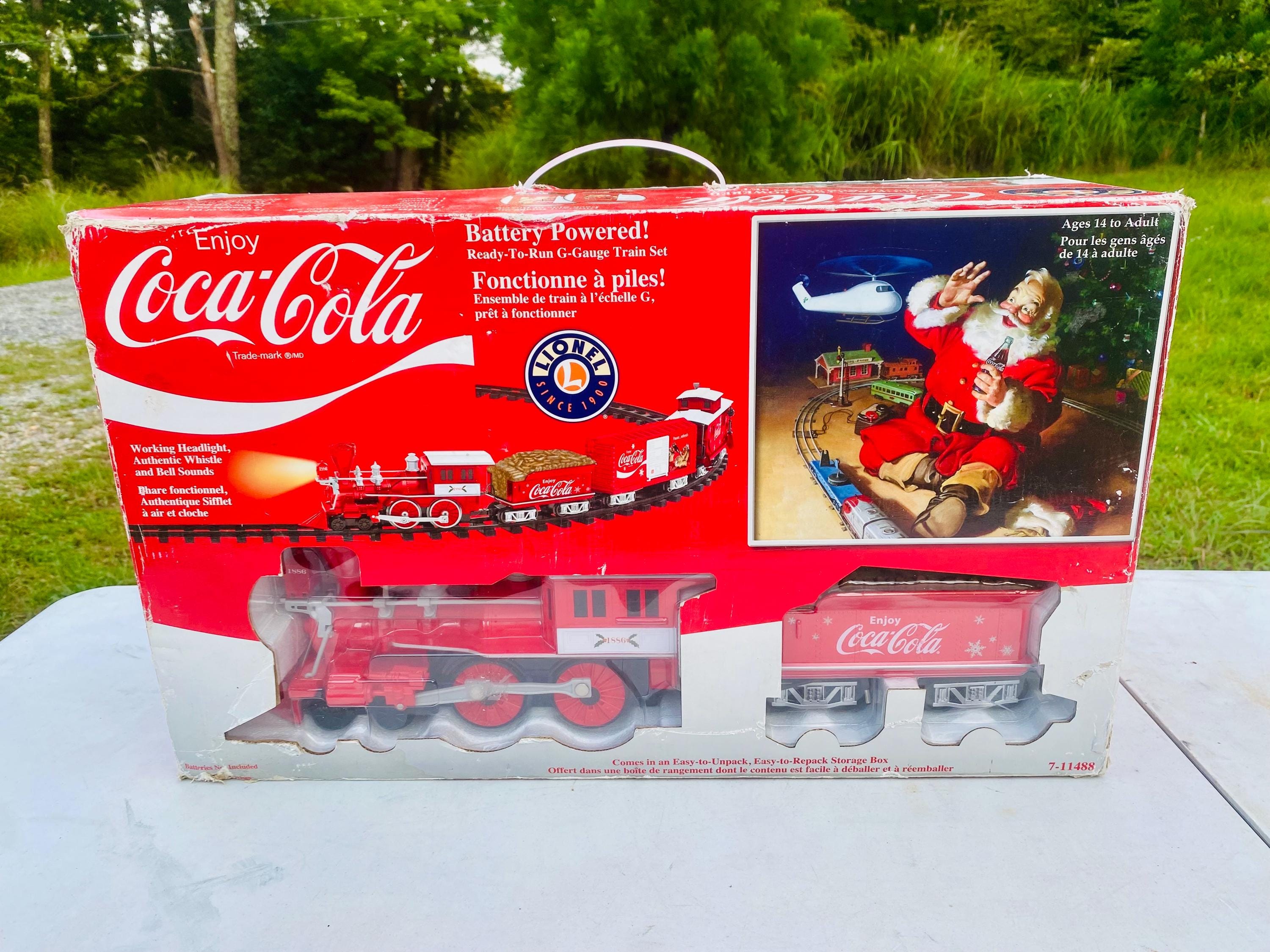 NEW Rare Lionel COCA COLA Christmas Train Set 7-11488 G Gauge 16