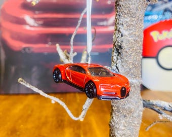 NEUE Geändert aus BUGATTI Chiron Auto Weihnachtsbaum Ornament Urlaub Geschenk vorhanden Veyron Pagani Koenigsegg Racing Motorsport